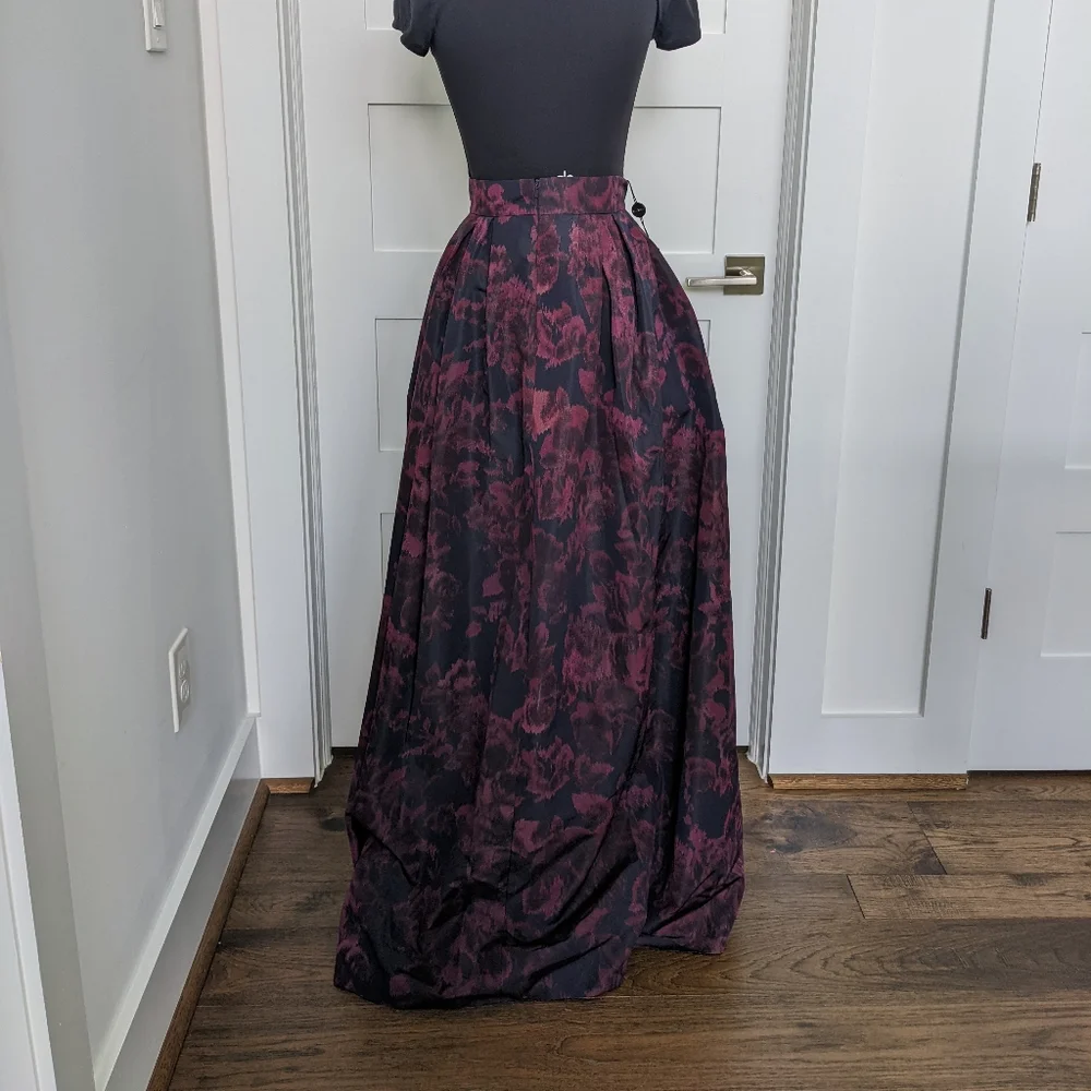 NWT MaxMara Pianoforte Nella Purple Silk Skirt - 4 - Picture 3 of 7